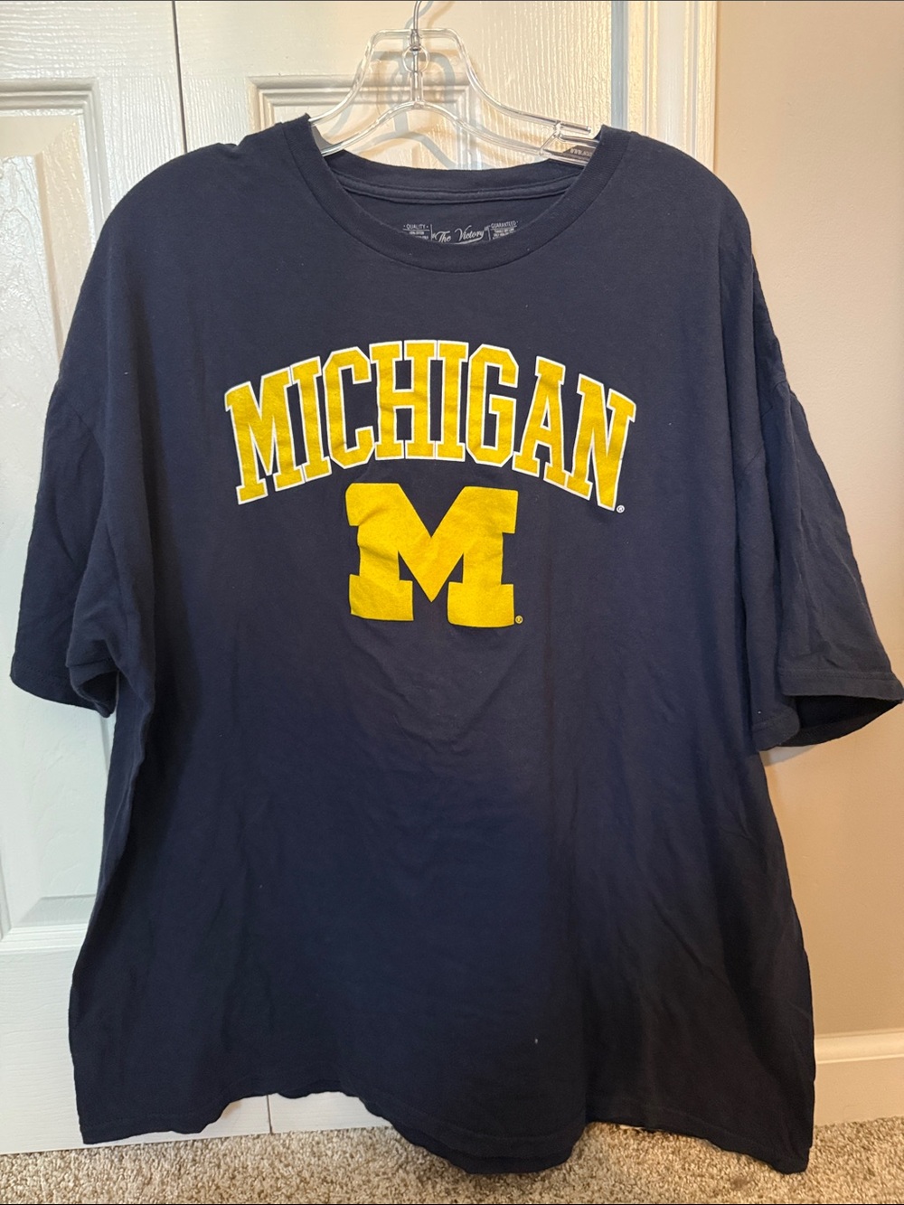 University of Michigan Graphic Navy Short-Sleeve Tee - Collegiate Logo